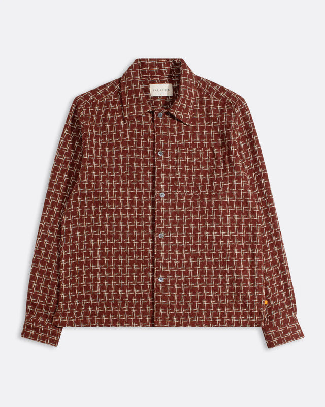 Far Afield Busey Architect Shirt - Burgundy