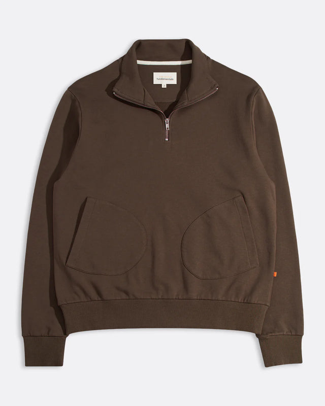 Far Afield Funnel Neck Sweatshirt - Brown