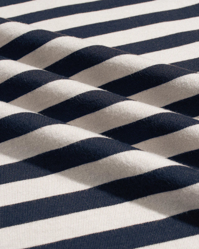 Far Afield Breton Stripe T-Shirt - Navy
