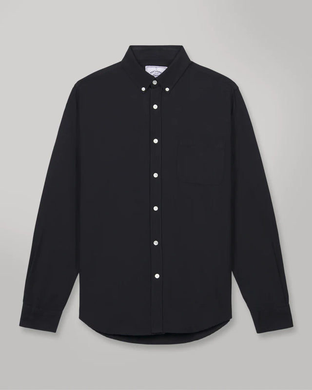 Portuguese Flannel Belavista Oxford Button Down Shirt - Black
