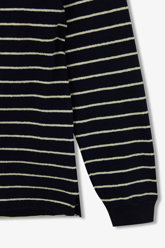 Unfeigned Basic Long Sleeve T-Shirt Terry - Blue Graphite