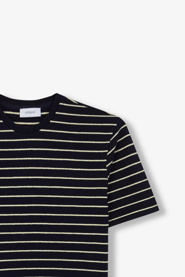 Unfeigned Basic T-Shirt Terry - Blue Graphite