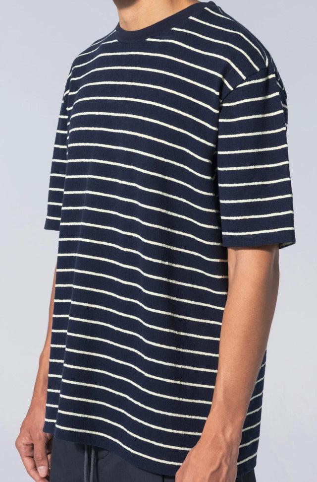 Unfeigned Basic T-Shirt Terry - Blue Graphite