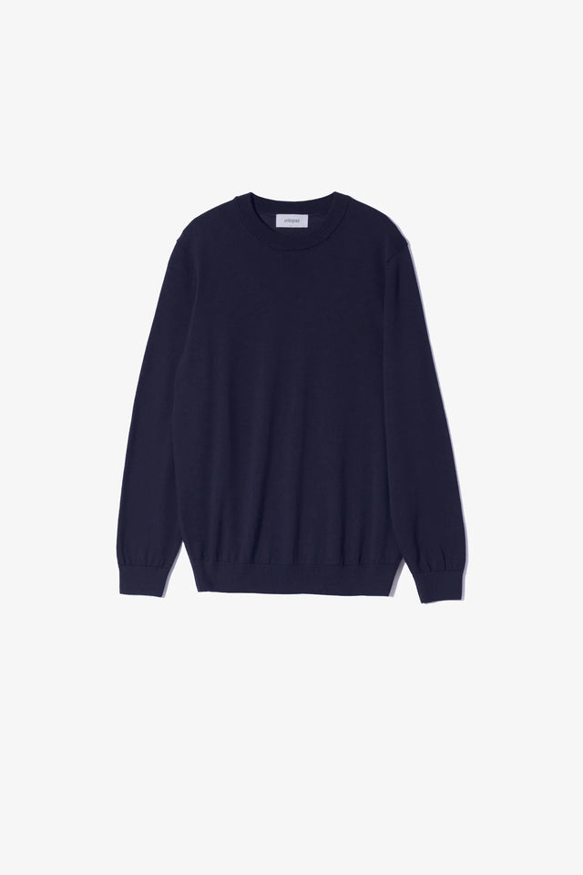 Unfeigned Crewneck Merino Knit - Dark Navy