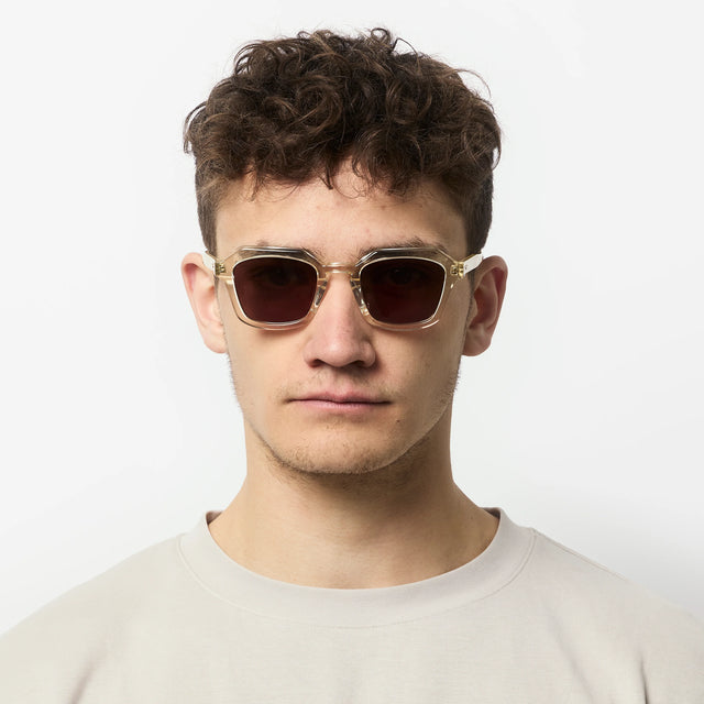 Oscar Deen Diego Sunglasses - Champagne/Brown