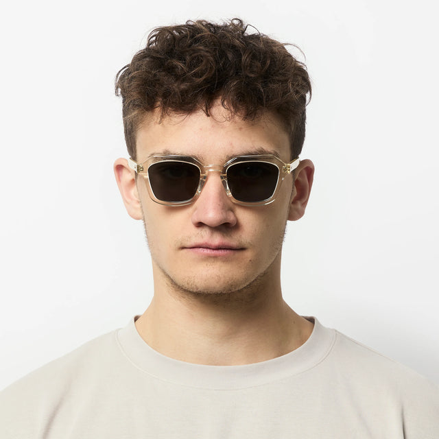 Oscar Deen Diego Sunglasses - Champagne/Green