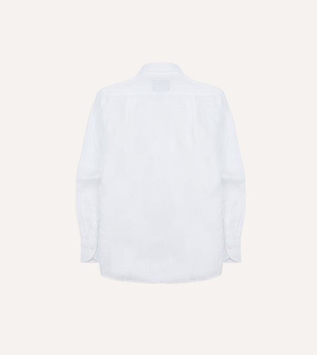 Drake's Linen Summer Shirt - White