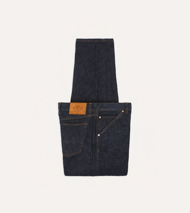 Drake's 14.2oz Japanese Selvedge Denim Five-Pocket Jeans - Rinse