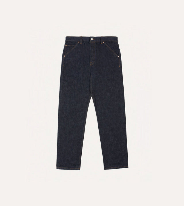 Drake's 14.2oz Japanese Selvedge Denim Five-Pocket Jeans - Rinse