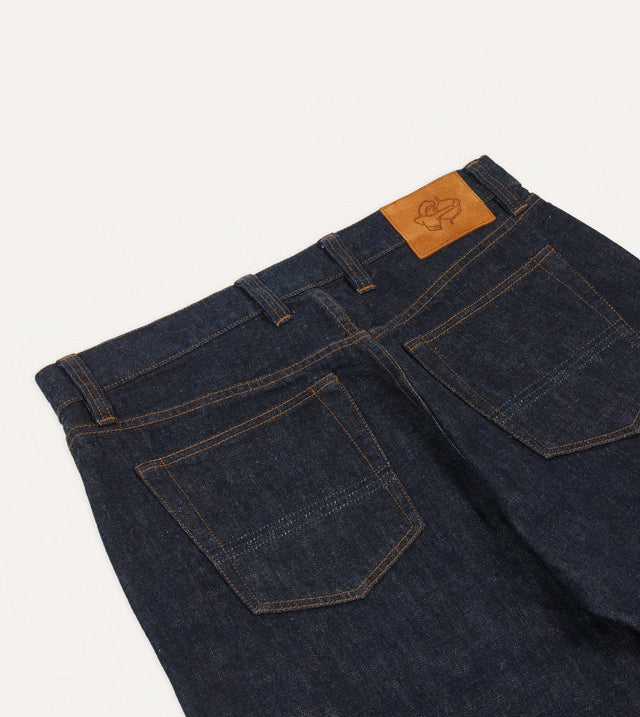 Drake's 14.2oz Japanese Selvedge Denim Five-Pocket Jeans - Rinse