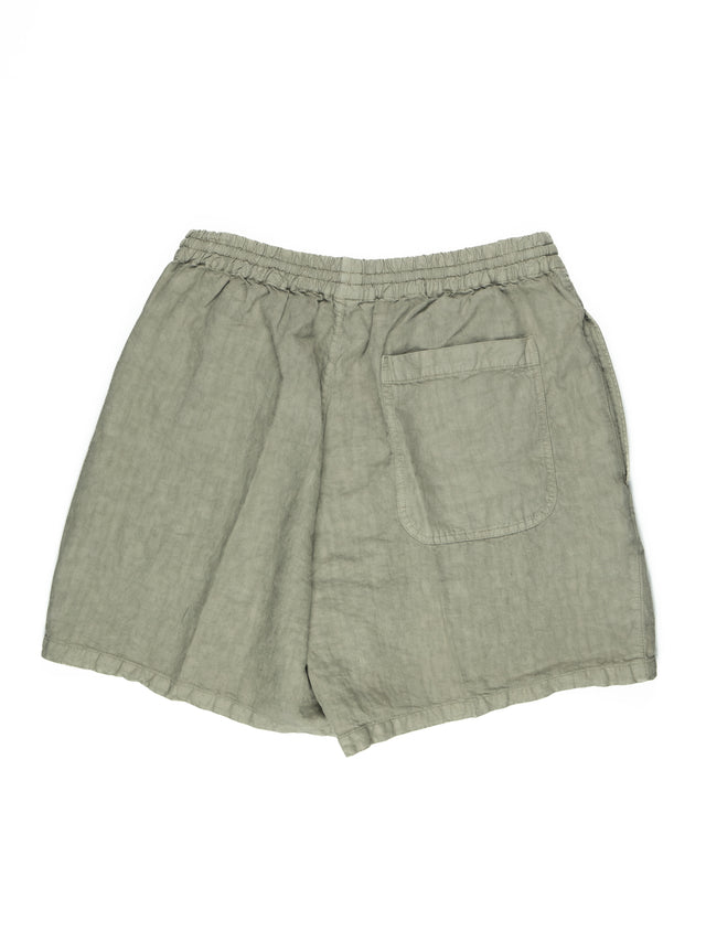 Aspesi Roque Linen Drawstring Shorts - Khaki