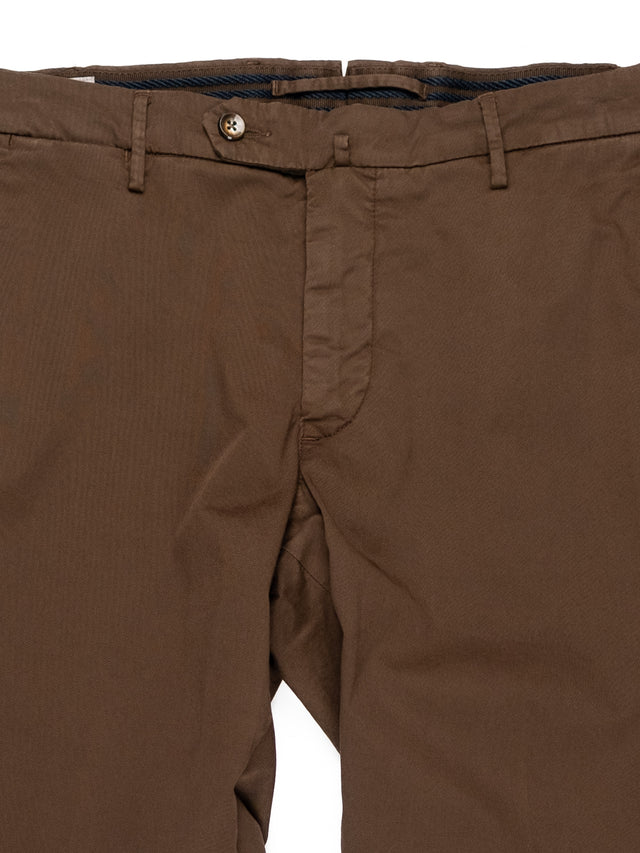 MCS Cotton Twill Stretch Trouser - Dark Brown