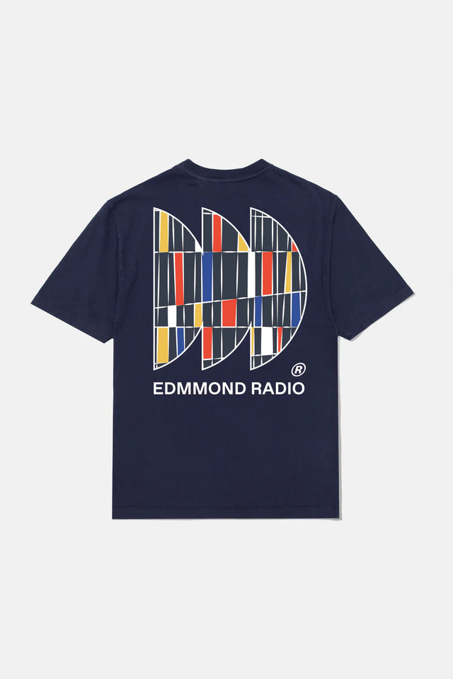 Edmmond Studios Edmmond Radio T-Shirt - Plain Navy