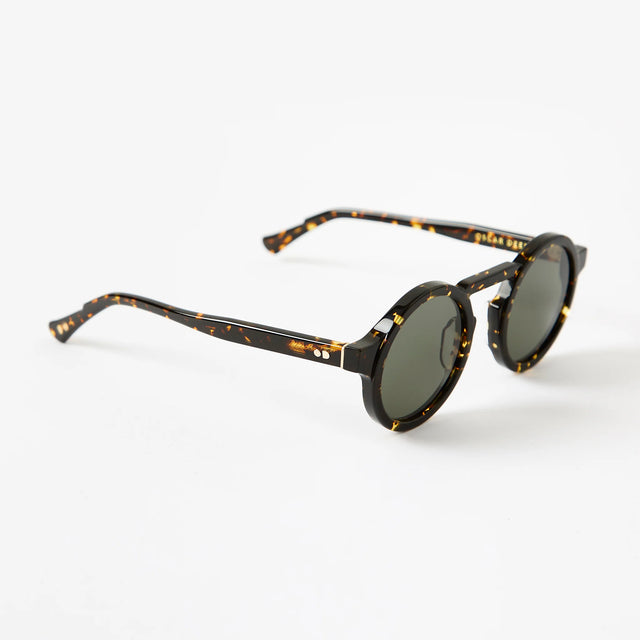 Oscar Deen Panda Sunglasses - Umber/Moss Green