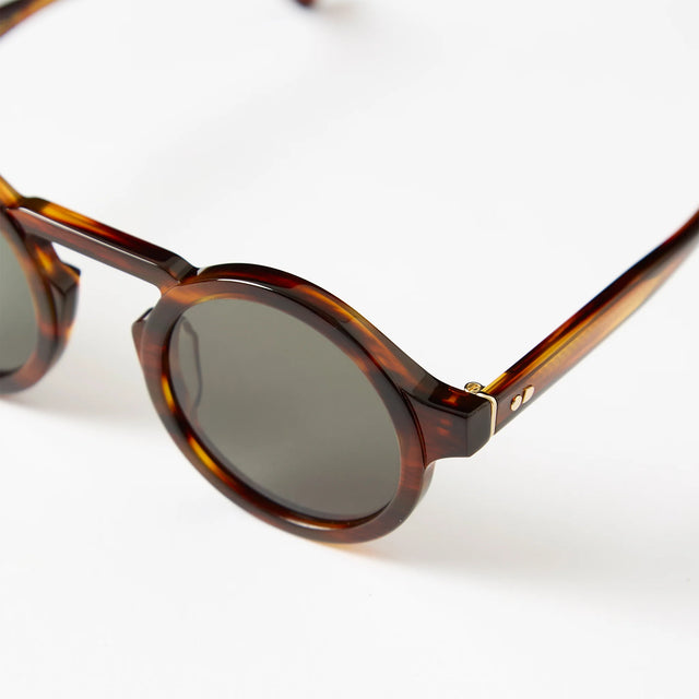 Oscar Deen Panda Sunglasses - Ember/Moss Green