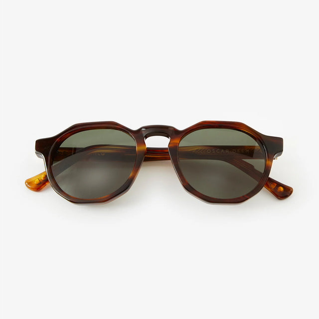 Oscar Deen Pinto Sunglasses - Umber/Moss Green