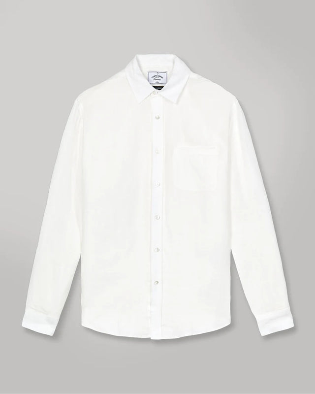 Portuguese Flannel Linen Shirt - White