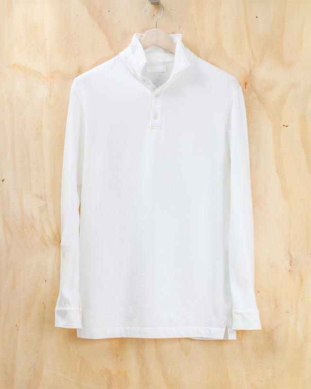 Kerrin Long Sleeve Polo - White