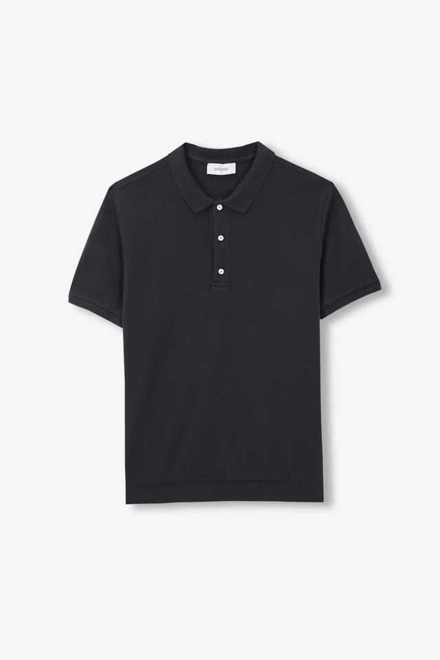 Unfeigned Short Sleeve Polo - Blue Graphite