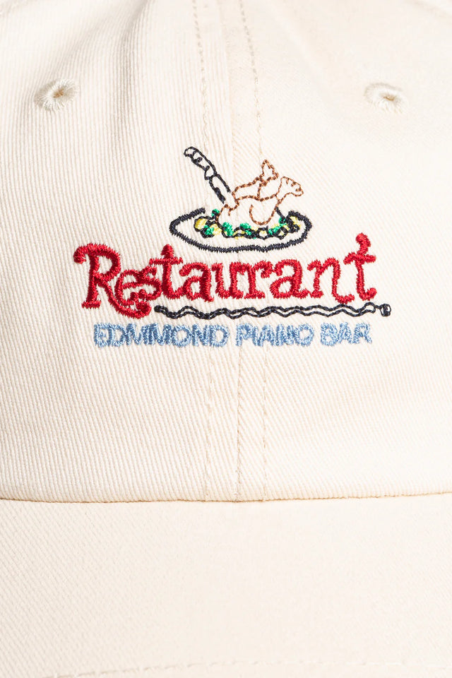 Edmmond Studios Piano Bar Cap - Plain Off White