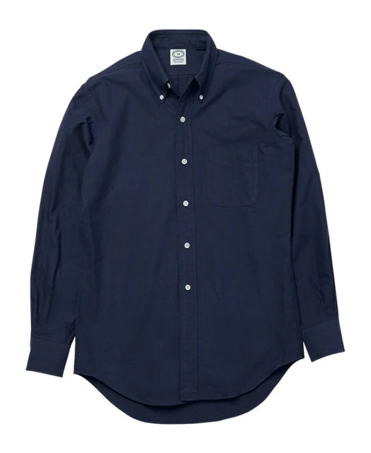 Kamakura Vintage Ivy Plain Oxford Button Down Shirt - Navy