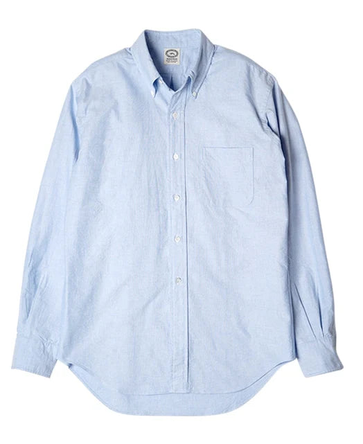 Kamakura Vintage Ivy Plain Oxford Button Down Shirt - Blue