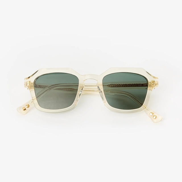 Oscar Deen Diego Sunglasses - Champagne/Green