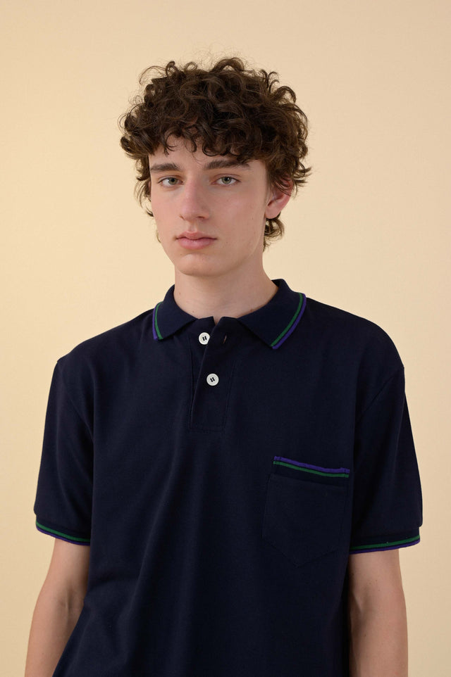 Howlin' Rave to the Rhythm Piquet Pocket Polo - Navy