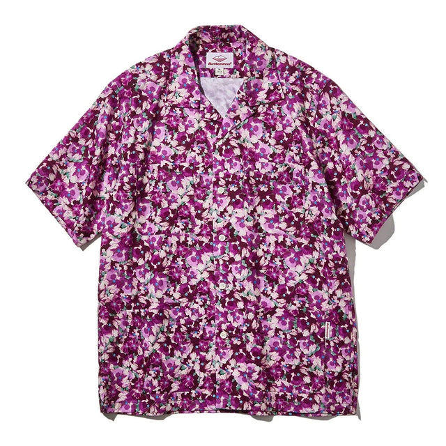 Battenwear Flower Print Five Pocket Island Shirt - Plum