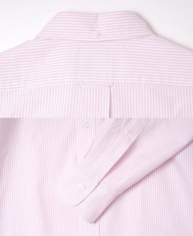 Kamakura Vintage Ivy Stripe Oxford Button Down Shirt - Pink