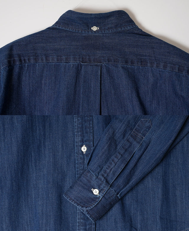 Kamakura Vintage Ivy 7oz Denim Button Down Shirt - Dark Blue