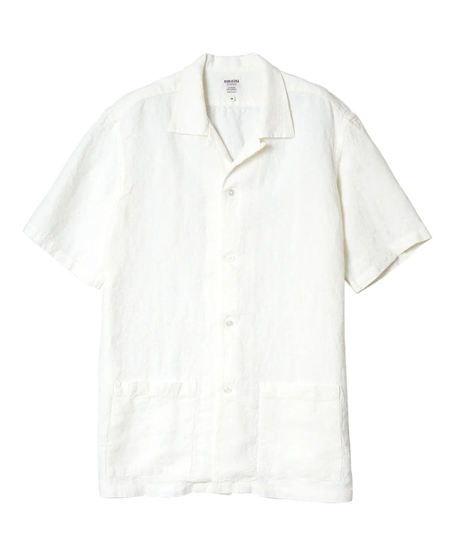 Kamakura SHONAN Heavy Linen Beach Shirt - White