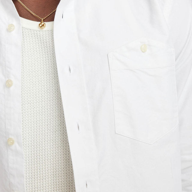 Brotherwolf Button Down Oxford Shirt- White