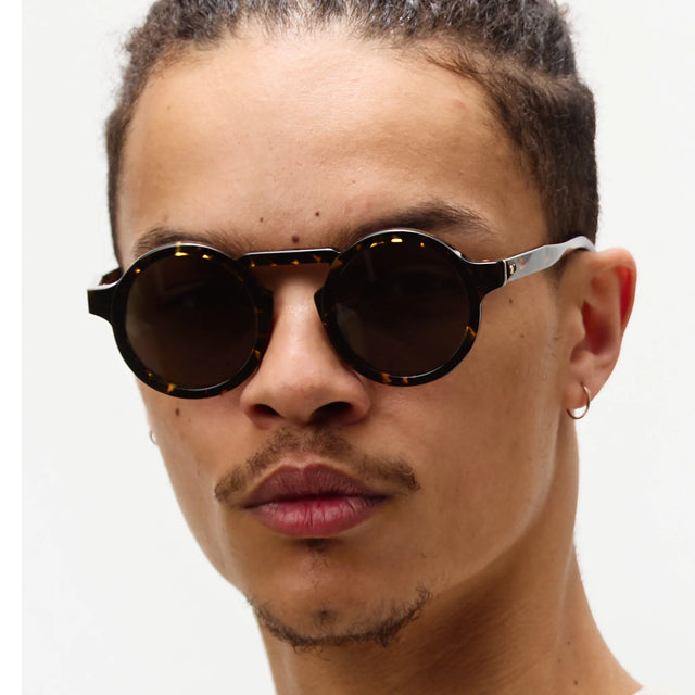 Oscar Deen Panda Sunglasses - Ember/Moss Green