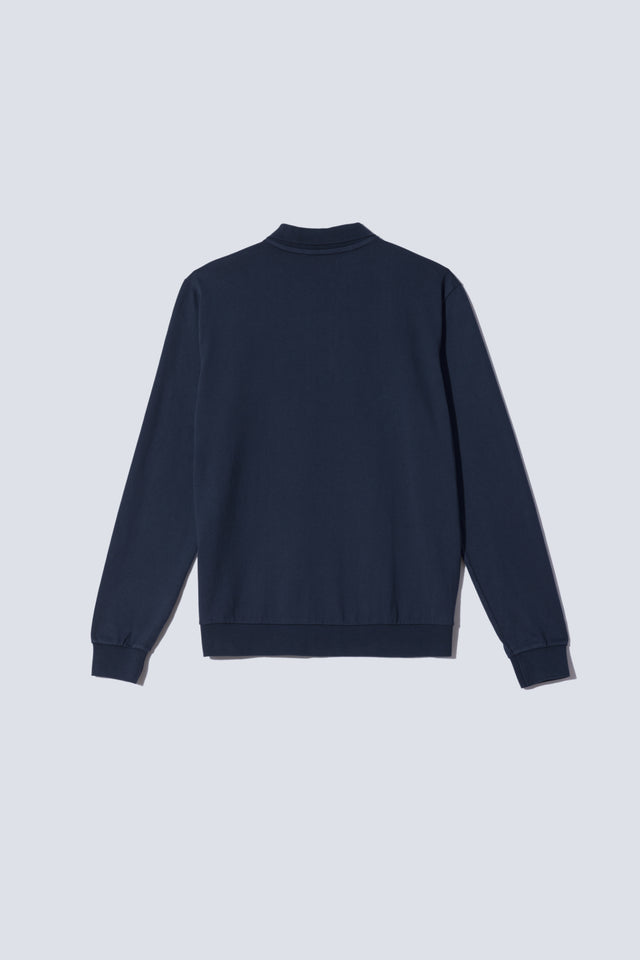 Unfeigned Long Sleeve Polo - Navy