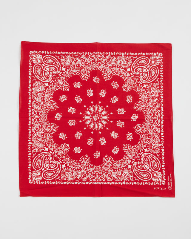 Fortela Paisley Bandana Red