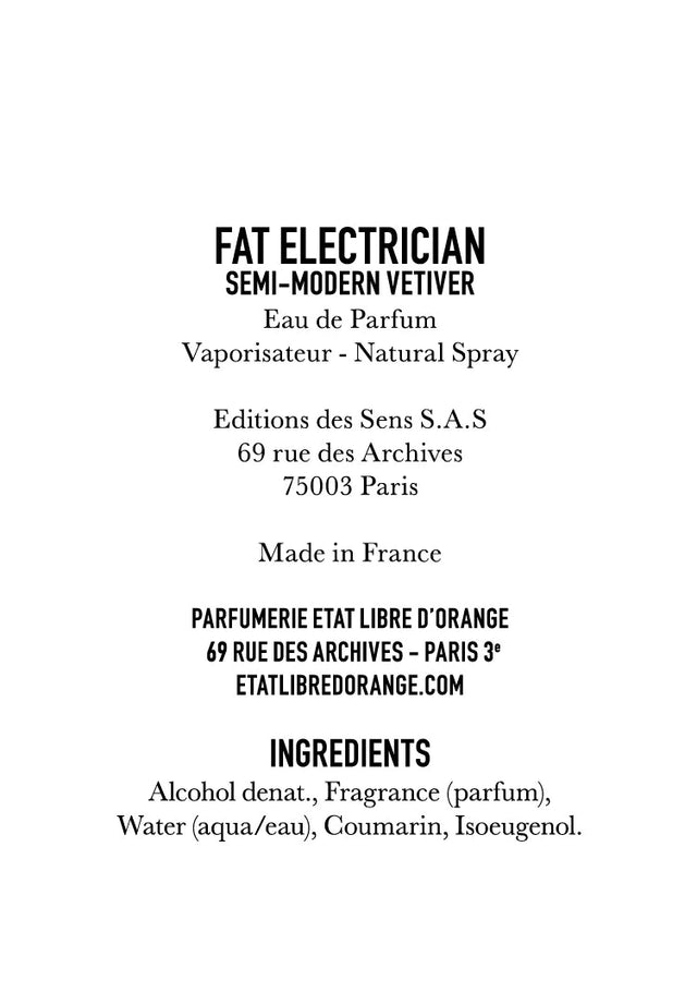 Etat Libre D'Orange Fat Electrician Parfum 100ml