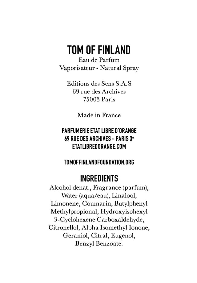 Etat Libre D'Orange Tom of Finland Parfum 100ml