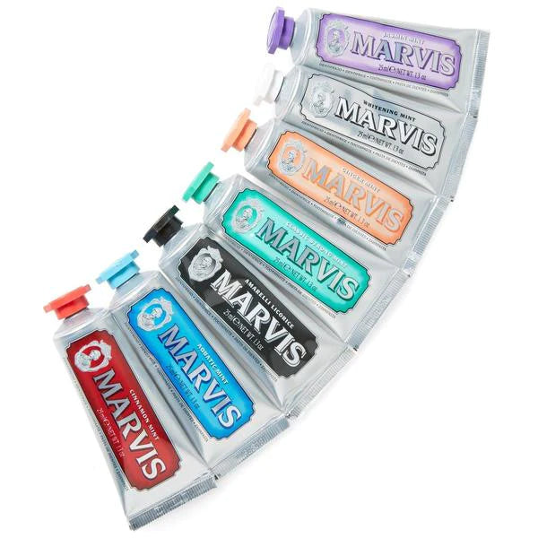 Marvis Toothpaste Collection Black Box Gift Set with 7 Flavours