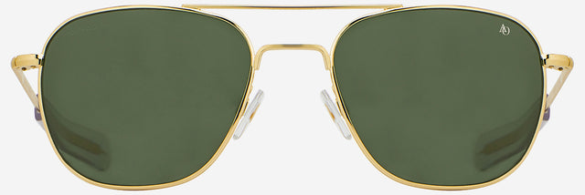American Optical Original Pilot Sunglass Gold/Green Polarised