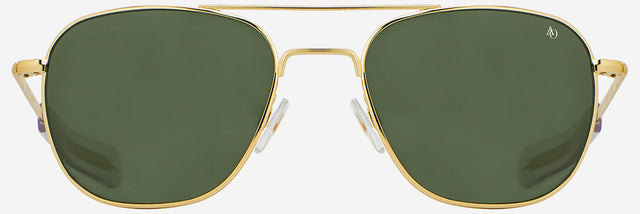 American Optical Original Pilot Sunglass Gold/Green Polarised