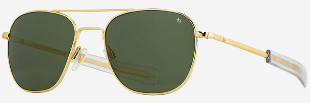 American Optical Original Pilot Sunglass Gold/Green Polarised