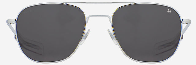 American Optical Original Pilot Sunglass Silver/Grey Polarised