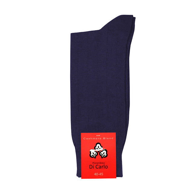 Di Carlo Cotton/Cashmere Wide Rib Sock