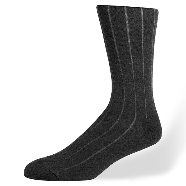 Di Carlo Cotton/Cashmere Wide Rib Sock