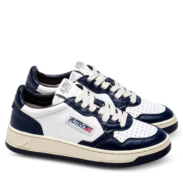 Autry Medalist Two Tone  Low Sneaker White/Blue