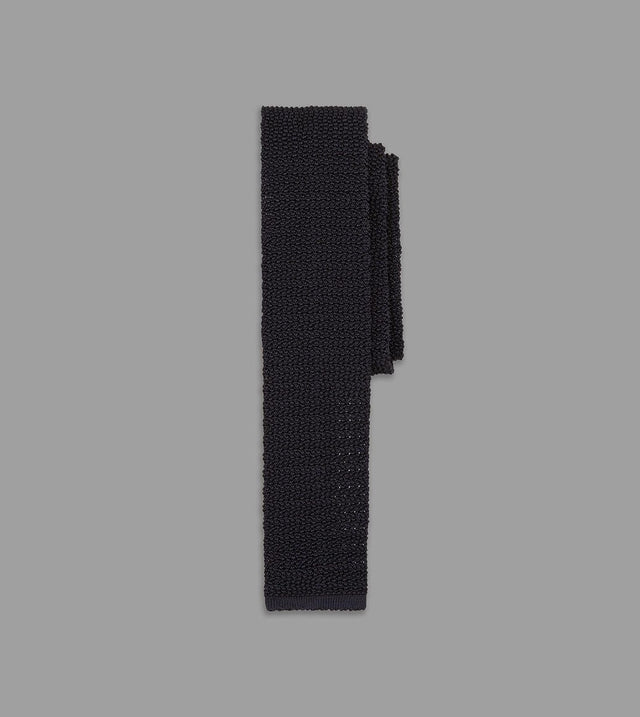 Drake's Knitted Silk Solid Colour Tie